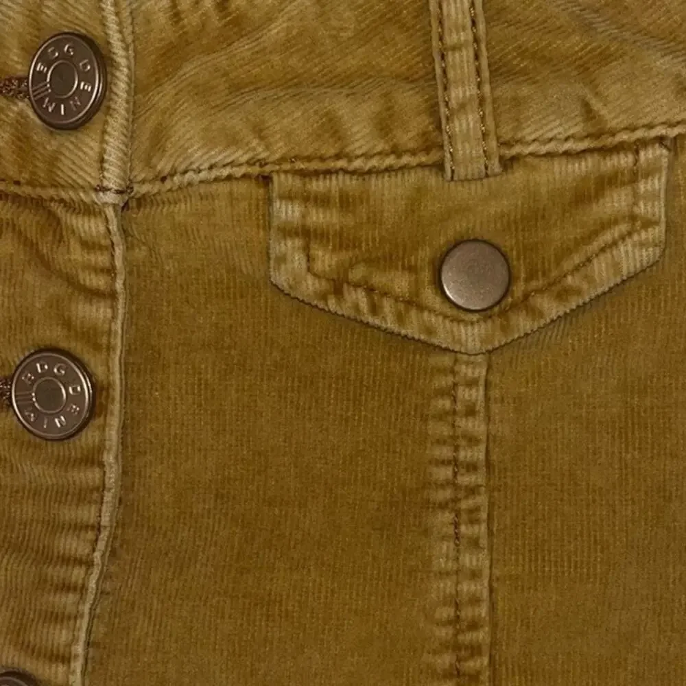 BDG Corduroy skirt | Button Down Mini skirt women's size 2 Marigold dark mustard